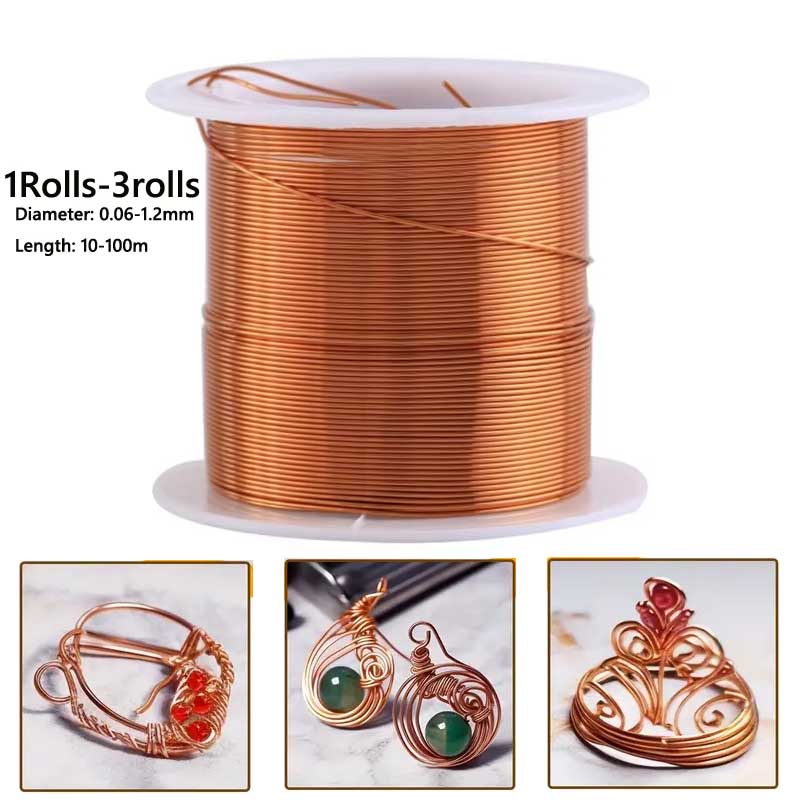 Jewelry Making With Copper Wire - 1-3 рулона мягкой медной проволоки для