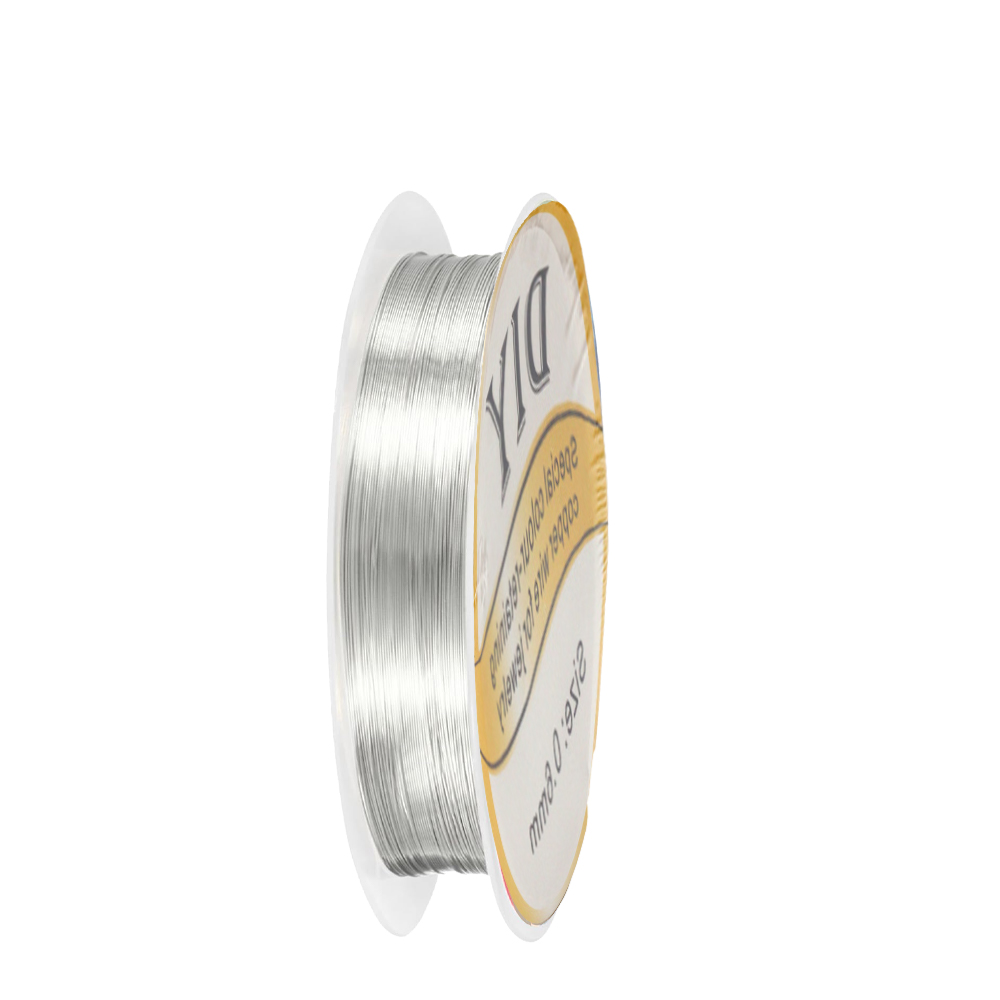 Jewelry Making With Copper Wire - 1 рулон серебряной медной проволоки 0,3/0,4/0,5/0,6/0,8