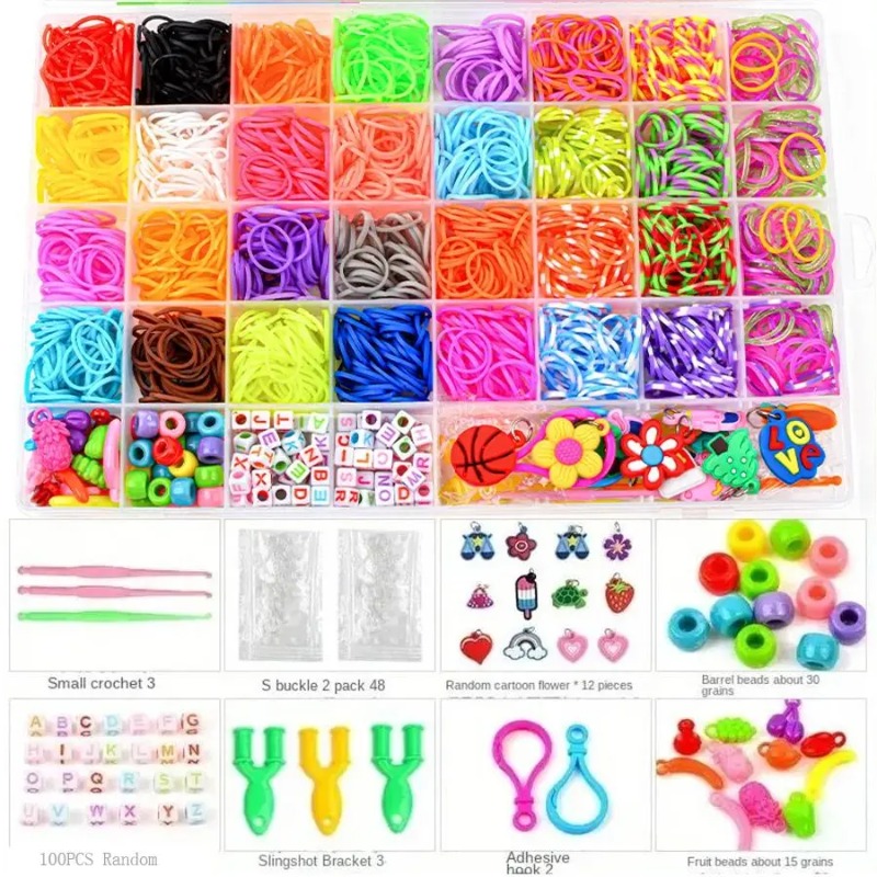 Jewelry Making Tutorial - 4300+ штук, 32 ярких цвета, набор