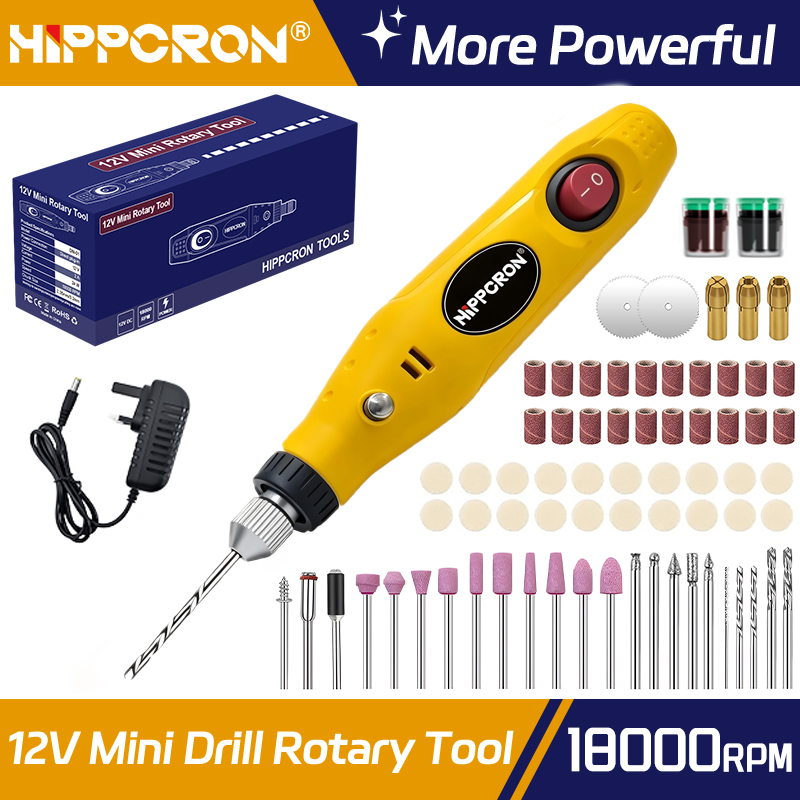 Jewelry Making Drill - Мини-дрель-ручка Hippcron с британской вилкой, для