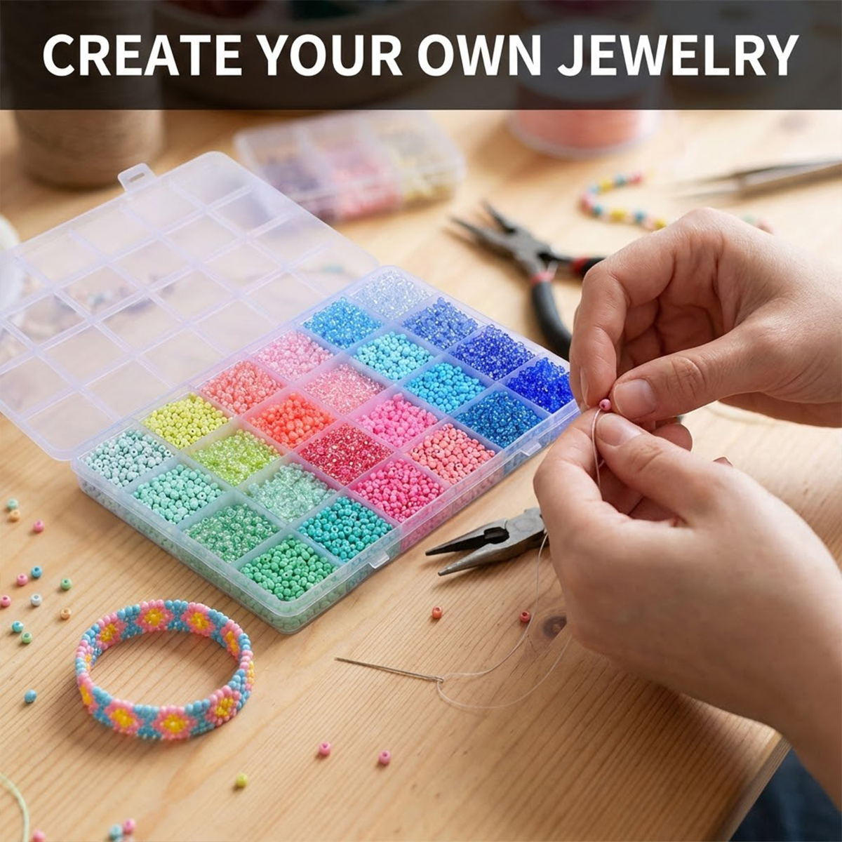 Набор из 5200 стеклянных бисер – обзор и цена Jewelry Making Tutorial