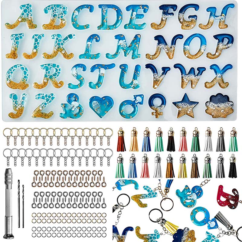 Силиконовая форма с алфавитом  – обзор и цена Jewelry Making Tool Kit