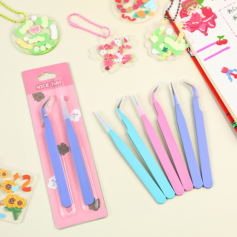 Набор из 6 пинцетов - угловые  – обзор и цена Jewelry Making Workshop